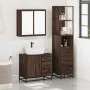 Set de muebles baño 3 pzas madera contrachapada roble marrón de , Muebles de baño - Ref: Foro24-3301139, Precio: 258,61 €, De...