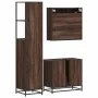Set de muebles baño 3 pzas madera contrachapada roble marrón de , Muebles de baño - Ref: Foro24-3301139, Precio: 258,61 €, De...