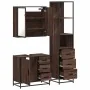 Set de muebles baño 3 pzas madera contrachapada roble marrón de , Muebles de baño - Ref: Foro24-3301139, Precio: 258,61 €, De...