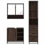 Set de muebles baño 3 pzas madera contrachapada roble marrón de , Muebles de baño - Ref: Foro24-3301179, Precio: 253,62 €, De...