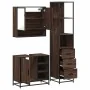Set de muebles baño 3 pzas madera contrachapada roble marrón de , Muebles de baño - Ref: Foro24-3301179, Precio: 253,62 €, De...