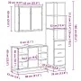 Set de muebles de baño 3 pzas madera contrachapada gris sonoma von , Badezimmermöbel - Ref: Foro24-3301153, Preis: 259,81 €, ...