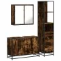 Set de muebles baño 3 pzas madera contrachapada roble ahumado von , Badezimmermöbel - Ref: Foro24-3301132, Preis: 237,61 €, R...