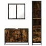 Set de muebles baño 3 pzas madera contrachapada roble ahumado von , Badezimmermöbel - Ref: Foro24-3301132, Preis: 237,61 €, R...