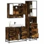 Set de muebles baño 3 pzas madera contrachapada roble ahumado by , Bathroom furniture - Ref: Foro24-3301172, Price: 273,22 €,...