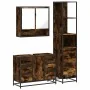 Set de muebles baño 3 pzas madera contrachapada roble ahumado by , Bathroom furniture - Ref: Foro24-3301172, Price: 273,22 €,...