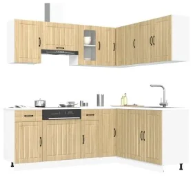 Mueble cocina Kalmar roble sonoma 11 pzas madera contrachapada von , Küchenschränke - Ref: Foro24-3314944, Preis: 647,29 €, R...