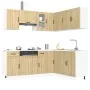 Mueble cocina Kalmar roble sonoma 11 pzas madera contrachapada de , Armarios de cocina - Ref: Foro24-3314944, Precio: 647,29 ...