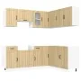 Mueble cocina Kalmar roble sonoma 11 pzas madera contrachapada de , Armarios de cocina - Ref: Foro24-3314944, Precio: 647,29 ...