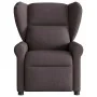 Sillón de masaje reclinable de tela marrón oscuro by , Armchairs - Ref: Foro24-4015671, Price: 207,52 €, Discount: %