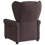 Sillón de masaje reclinable de tela marrón oscuro by , Armchairs - Ref: Foro24-4015671, Price: 207,52 €, Discount: %