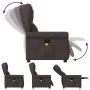 Sillón de masaje reclinable de tela marrón oscuro by , Armchairs - Ref: Foro24-4015671, Price: 207,52 €, Discount: %