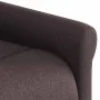 Sillón de masaje reclinable de tela marrón oscuro by , Armchairs - Ref: Foro24-4015671, Price: 207,52 €, Discount: %