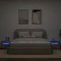 Mesilla de noche con luces LED madera vieja 60x35x40 cm de , Mesitas de noche - Ref: Foro24-3329175, Precio: 51,57 €, Descuen...