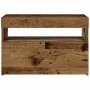 Mesilla de noche con luces LED madera vieja 60x35x40 cm de , Mesitas de noche - Ref: Foro24-3329175, Precio: 51,57 €, Descuen...