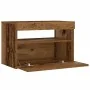 Mesilla de noche con luces LED madera vieja 60x35x40 cm de , Mesitas de noche - Ref: Foro24-3329175, Precio: 51,57 €, Descuen...