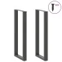 Patas mesa centro forma U 2uds acero antracita 50x(110-111) cm von , Tischbeine - Ref: Foro24-4013246, Preis: 107,50 €, Rabat...