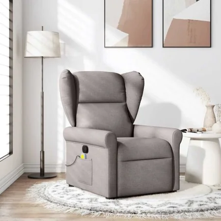 Sillón de masaje reclinable de tela gris taupé von , Sessel - Ref: Foro24-4015673, Preis: 221,91 €, Rabatt: %