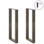 Patas mesa centro forma U 2uds acero natural 38x(72-73)cm acero von , Tischbeine - Ref: Foro24-4013175, Preis: 66,01 €, Rabat...