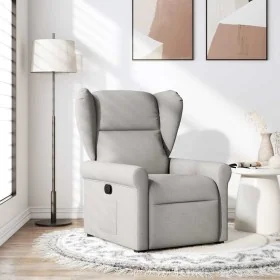 Sillón reclinable de tela gris nube by , Armchairs - Ref: Foro24-4015665, Price: 193,18 €, Discount: %