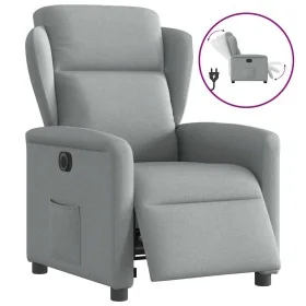 Sillón reclinable eléctrico tela gris claro by , Armchairs - Ref: Foro24-3303114, Price: 239,27 €, Discount: %