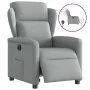 Sillón reclinable eléctrico tela gris claro de , Sillones - Ref: Foro24-3303114, Precio: 239,66 €, Descuento: %