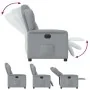 Sillón reclinable eléctrico tela gris claro de , Sillones - Ref: Foro24-3303114, Precio: 239,66 €, Descuento: %