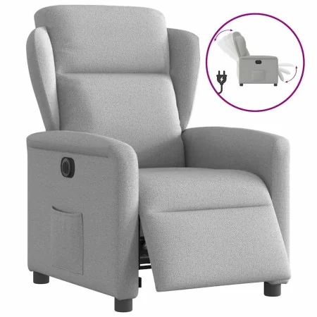Sillón reclinable eléctrico de tela gris nube de , Sillones - Ref: Foro24-3303123, Precio: 240,73 €, Descuento: %