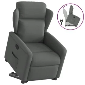 Sillón reclinable elevable de tela gris oscuro by , Armchairs - Ref: Foro24-3303135, Price: 273,06 €, Discount: %