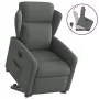 Sillón reclinable elevable de tela gris oscuro de , Sillones - Ref: Foro24-3303135, Precio: 273,40 €, Descuento: %