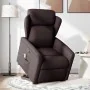 Silla de masaje reclinable de pie de tela marrón oscuro by , Armchairs - Ref: Foro24-3303149, Price: 287,44 €, Discount: %