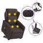 Silla de masaje reclinable de pie de tela marrón oscuro by , Armchairs - Ref: Foro24-3303149, Price: 287,44 €, Discount: %