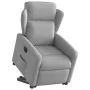 Sillón eléctrico reclinable elevable de tela gris nube by , Armchairs - Ref: Foro24-3303163, Price: 331,43 €, Discount: %