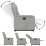Sillón eléctrico reclinable elevable de tela gris nube by , Armchairs - Ref: Foro24-3303163, Price: 331,43 €, Discount: %
