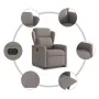 Sillón eléctrico reclinable elevable de tela gris taupe by , Armchairs - Ref: Foro24-3303161, Price: 336,63 €, Discount: %