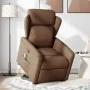 Sillón de masaje eléctrico reclinable elevable tela marrón by , Armchairs - Ref: Foro24-3303168, Price: 339,79 €, Discount: %