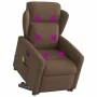 Sillón de masaje eléctrico reclinable elevable tela marrón by , Armchairs - Ref: Foro24-3303168, Price: 339,79 €, Discount: %