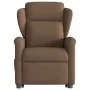 Sillón de masaje eléctrico reclinable elevable tela marrón by , Armchairs - Ref: Foro24-3303168, Price: 339,79 €, Discount: %