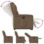 Sillón de masaje eléctrico reclinable elevable tela marrón by , Armchairs - Ref: Foro24-3303168, Price: 339,79 €, Discount: %