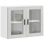 Armario de pared para cocina puerta cristal Porto gris hormigón by , Kitchen cabinets - Ref: Foro24-854091, Price: 84,12 €, D...
