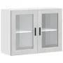 Armario de pared para cocina puerta cristal Porto gris hormigón by , Kitchen cabinets - Ref: Foro24-854091, Price: 84,12 €, D...