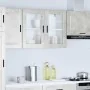 Armario de pared para cocina puerta cristal Porto gris hormigón by , Kitchen cabinets - Ref: Foro24-854091, Price: 84,12 €, D...