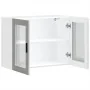 Armario de pared para cocina puerta cristal Porto gris hormigón by , Kitchen cabinets - Ref: Foro24-854091, Price: 84,12 €, D...