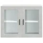 Armario de pared para cocina puerta cristal Porto gris hormigón by , Kitchen cabinets - Ref: Foro24-854091, Price: 84,12 €, D...