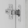 Armario de pared para cocina puerta cristal Porto gris hormigón by , Kitchen cabinets - Ref: Foro24-854091, Price: 84,12 €, D...