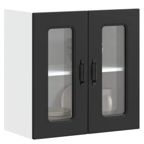 Armario pared cocina puerta de cristal Kalmar negra von , Küchenschränke - Ref: Foro24-853668, Preis: 61,02 €, Rabatt: %