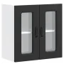 Armario pared cocina puerta de cristal Kalmar negra by , Kitchen cabinets - Ref: Foro24-853668, Price: 60,91 €, Discount: %