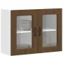 Armario pared cocina puerta de cristal Kalmar roble marrón by , Kitchen cabinets - Ref: Foro24-853614, Price: 88,85 €, Discou...