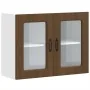 Armario pared cocina puerta de cristal Kalmar roble marrón by , Kitchen cabinets - Ref: Foro24-853614, Price: 88,85 €, Discou...