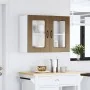 Armario pared cocina puerta de cristal Kalmar roble marrón by , Kitchen cabinets - Ref: Foro24-853614, Price: 88,85 €, Discou...